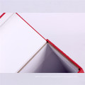 Custom red flip gift packaging box with ribbons